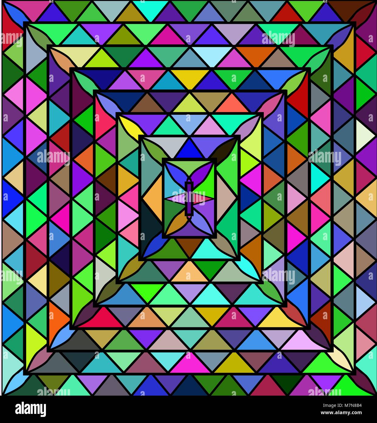 Sfondo colorato triangoli Illustrazione Vettoriale