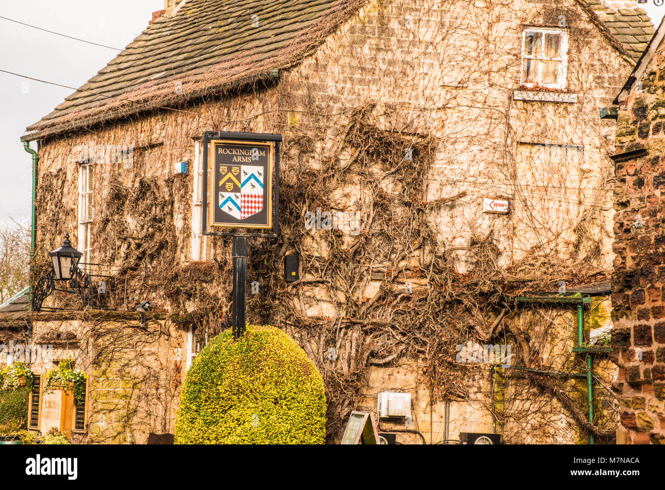 Vecchio pub Wentworth Yorkshire Ray Boswell Foto Stock