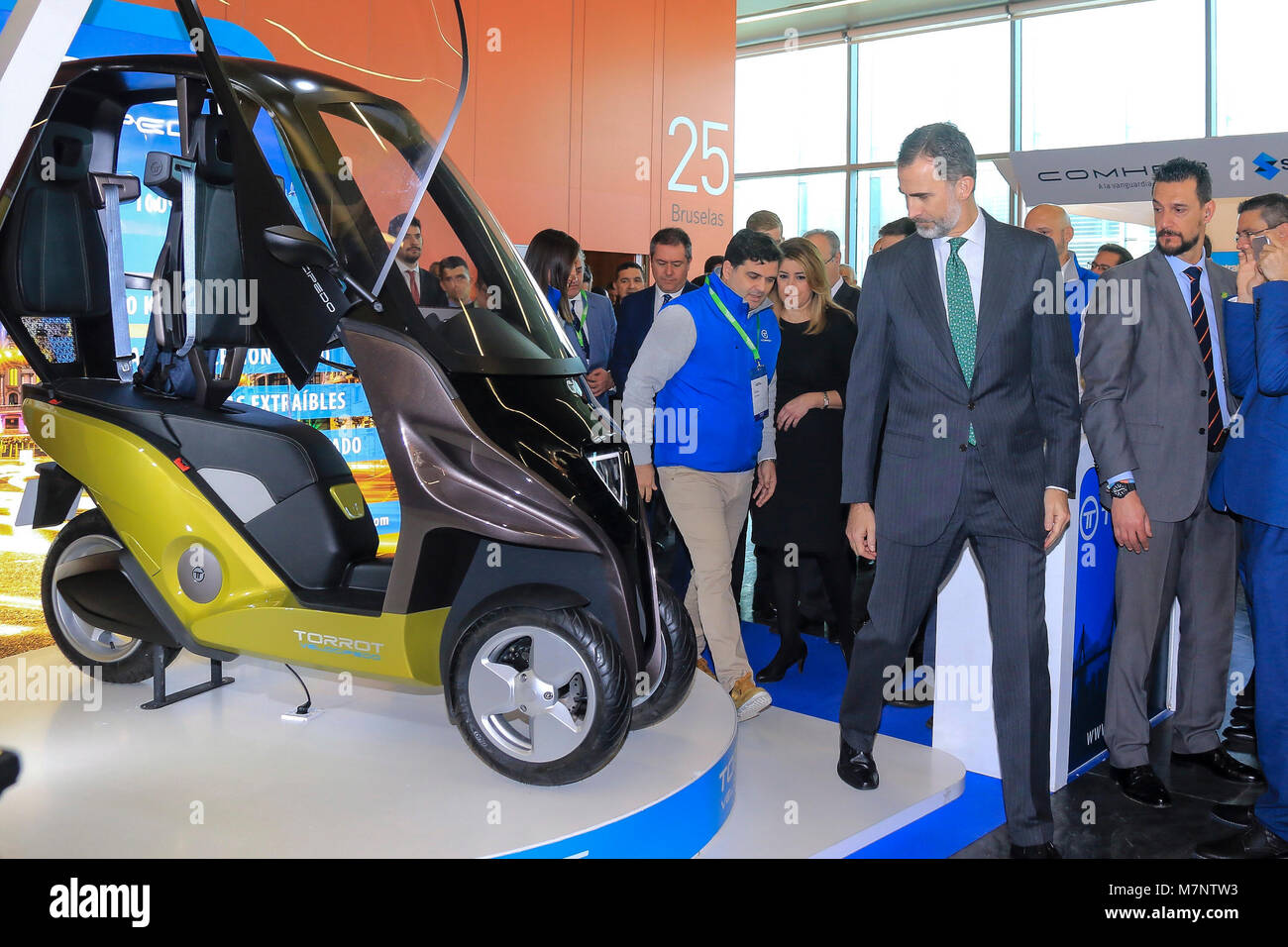 Re spagnolo Felipe VI durante la cerimonia di inaugurazione della 1 edizione di " Andalucia settimana digitale " in Sevilla lunedì 12 marzo 2018 Credit: Gtres Información más Comuniación on line, S.L./Alamy Live News Foto Stock Re spagnolo Felipe VI durante la cerimonia di inaugurazione della 1 edizione di " Andalucia settimana digitale " in Sevilla lunedì 12 marzo 2018 Credit: Gtres Información más Comuniación on line, S.L./Alamy Live News Foto Stock