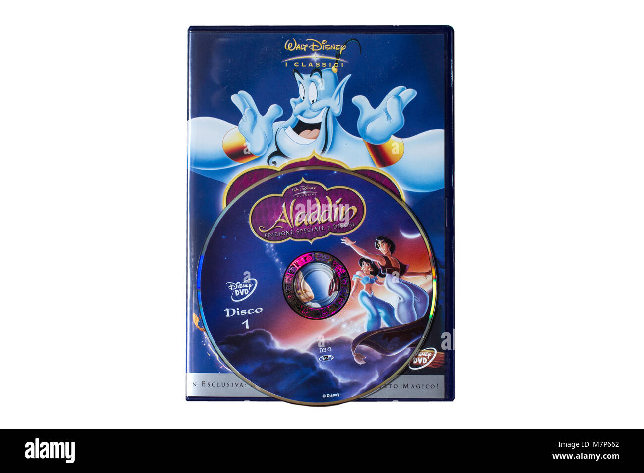 Il DVD originale 'Aladdin" di Walt Disney Foto Stock