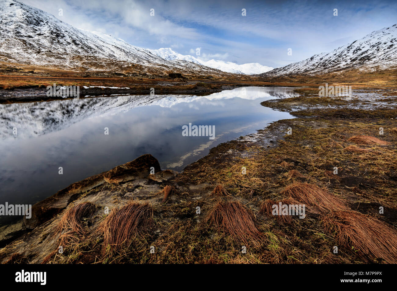 Loch Quoich, Highlands scozzesi, Scozia Foto Stock