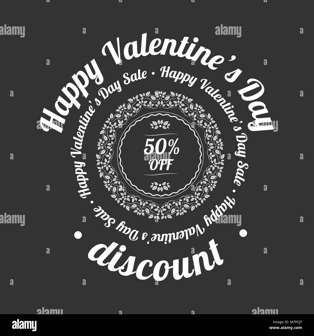 Felice il giorno di San Valentino banner Illustrazione Vettoriale