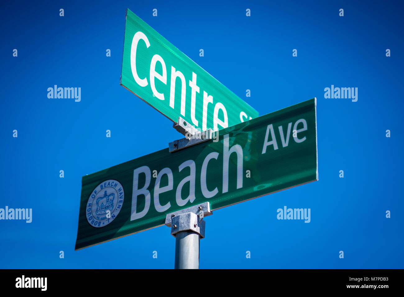 Scena di Long Beach Island Beach Haven, New Jersey, LBI. Foto Stock