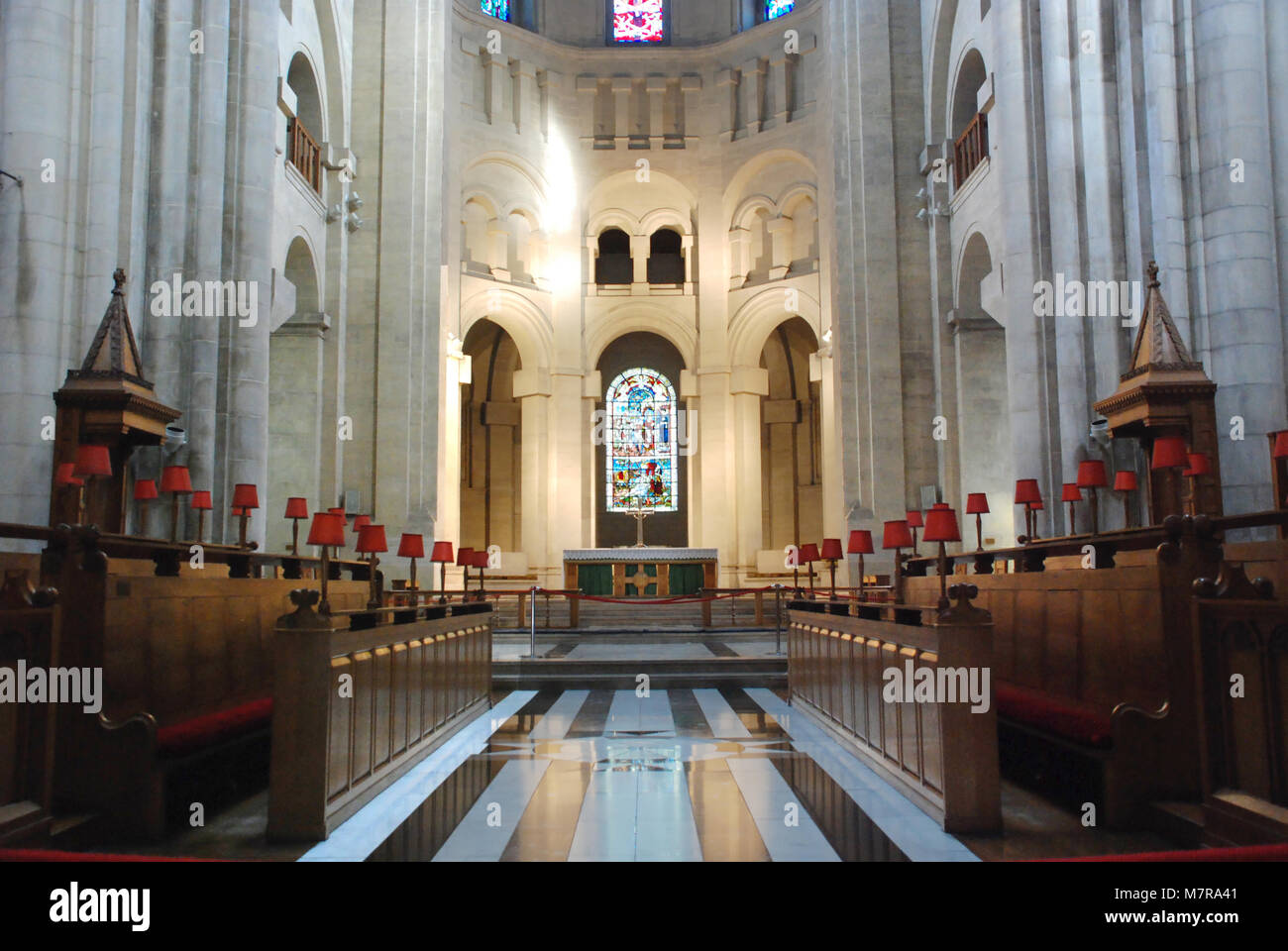 Interno della cattedrale di S. Anna, Belfast, İreland settentrionale, REGNO UNITO Foto Stock