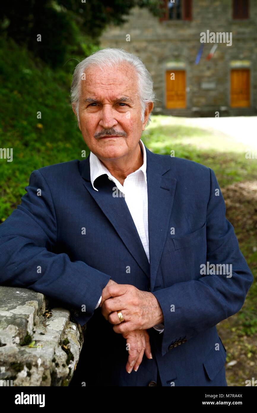 Scrittore messicano Carlos Fuentes in Firenze, Italia Foto © Gerardo Gazia/Sintesi/Alamy Stock Photo Foto Stock