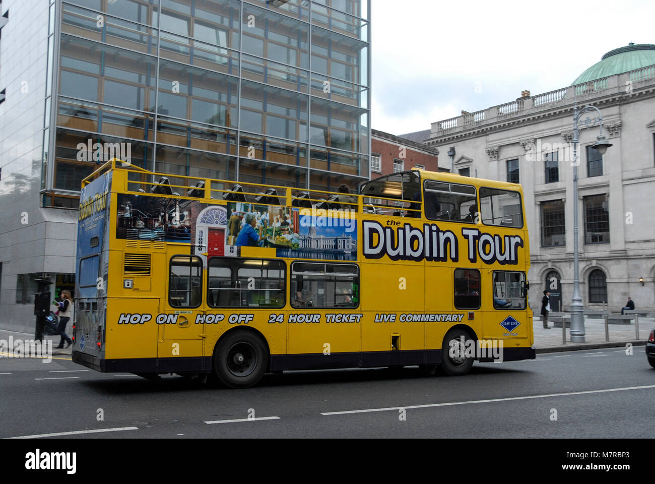 A Dublin bus turistico a Dublino, Irlanda meridionale Foto Stock