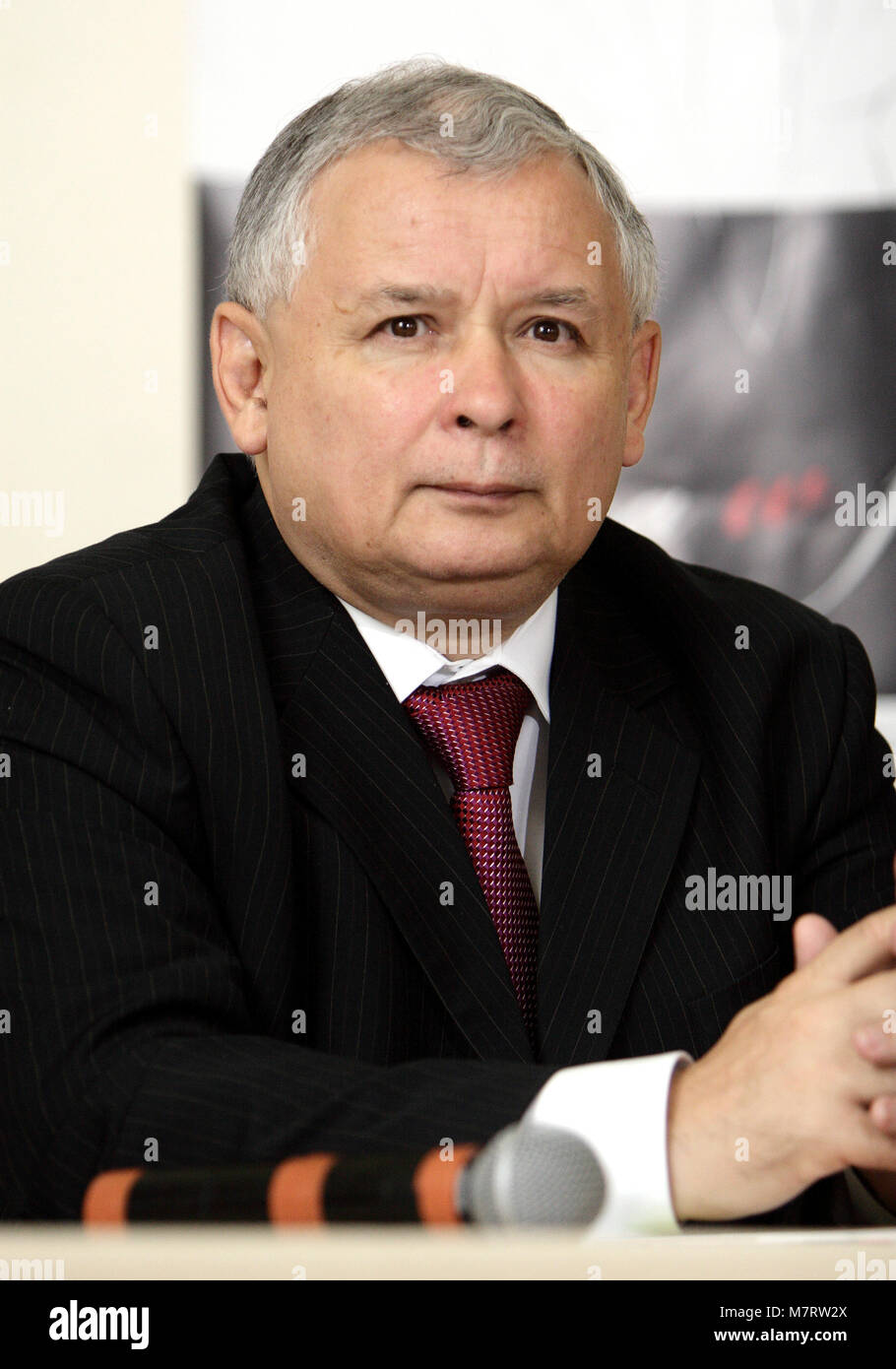 Varsavia, Masovia / Polonia - 2007/09/05: Jaroslaw Kaczynski, governo polacco il primo ministro e il leader del diritto e della giustizia partito PiS Foto Stock