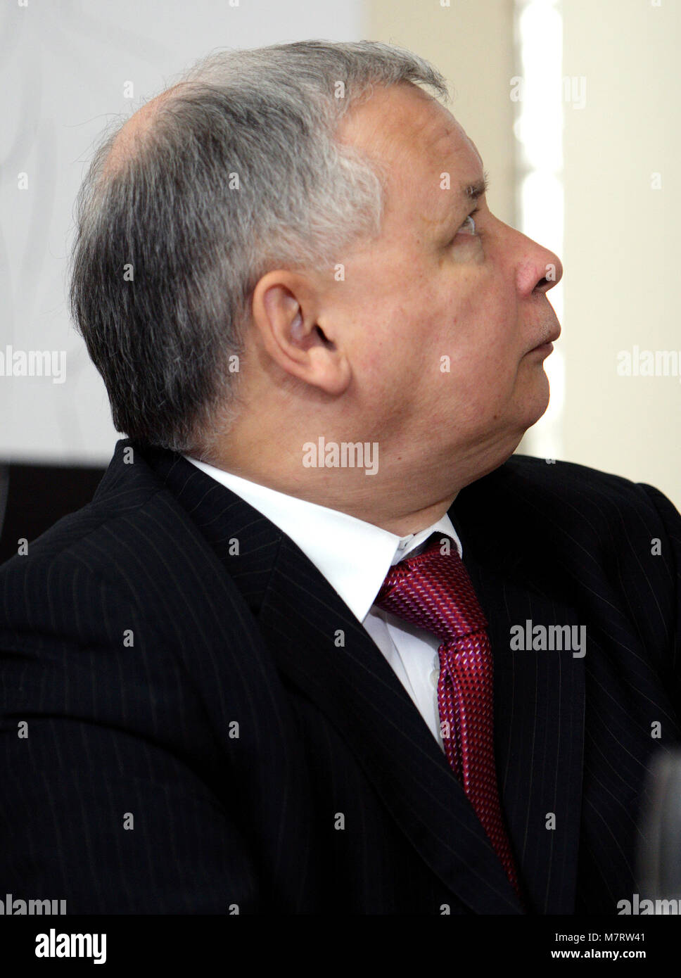 Varsavia, Masovia / Polonia - 2007/09/05: Jaroslaw Kaczynski, governo polacco il primo ministro e il leader del diritto e della giustizia partito PiS Foto Stock