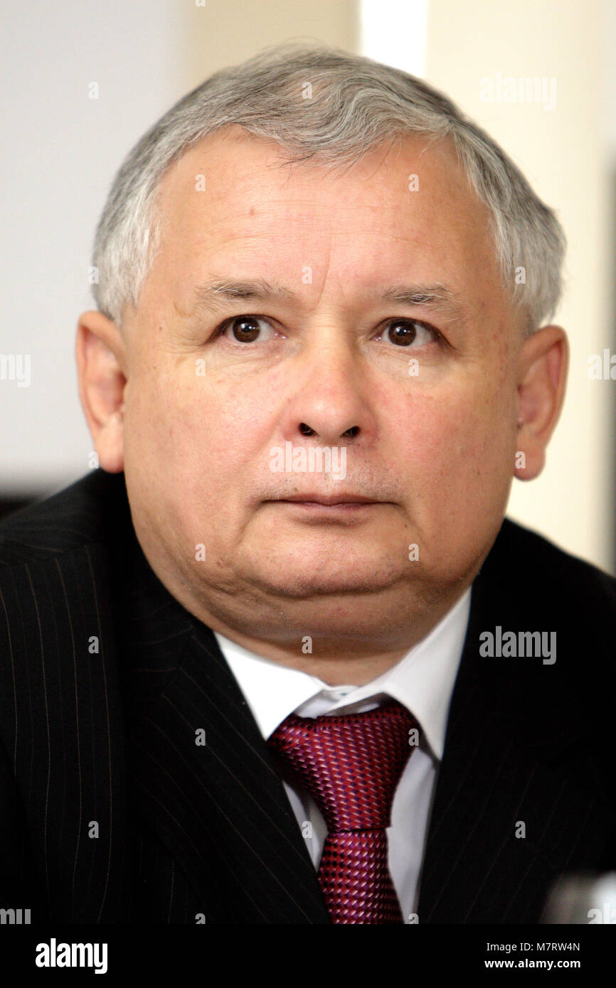 Varsavia, Masovia / Polonia - 2007/09/05: Jaroslaw Kaczynski, governo polacco il primo ministro e il leader del diritto e della giustizia partito PiS Foto Stock