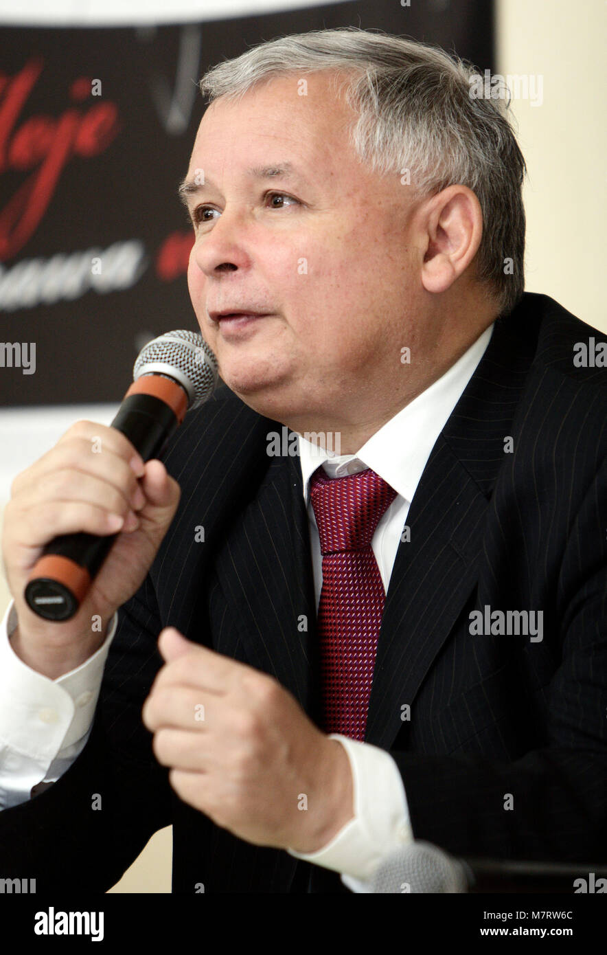 Varsavia, Masovia / Polonia - 2007/09/05: Jaroslaw Kaczynski, governo polacco il primo ministro e il leader del diritto e della giustizia partito PiS Foto Stock