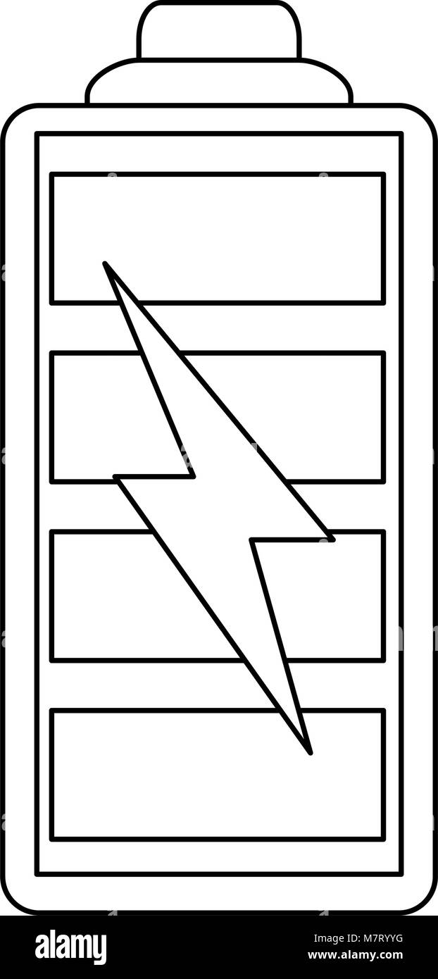 Batteria ricaricabile simbolo Illustrazione Vettoriale