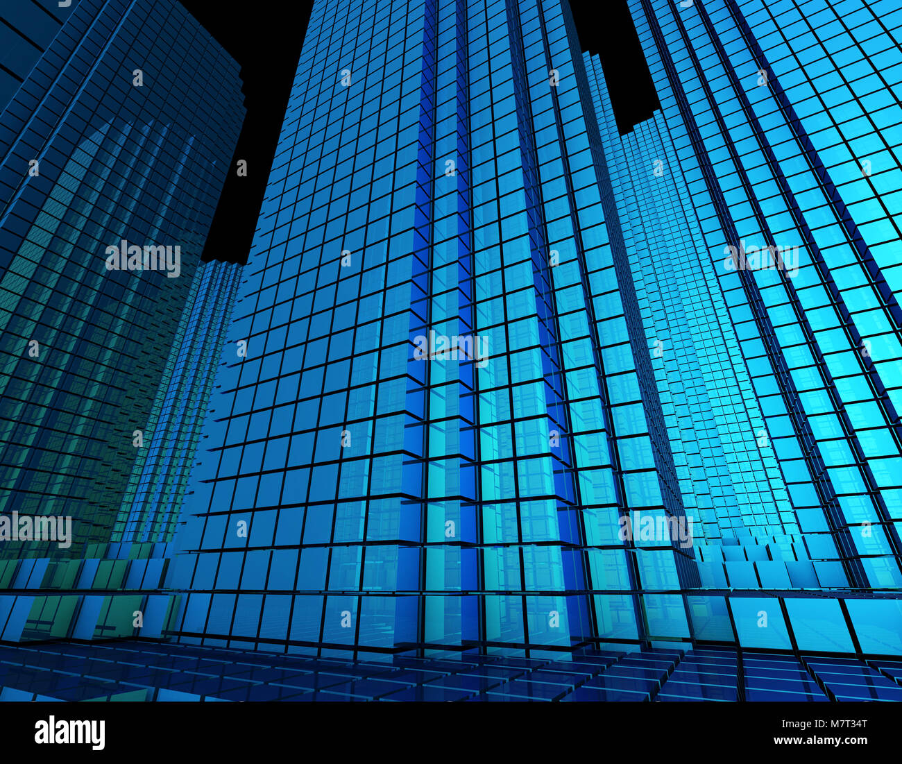 La trasmissione dei dati in rete, grande per lo storage dei dati, la tecnologia del futuro Foto Stock