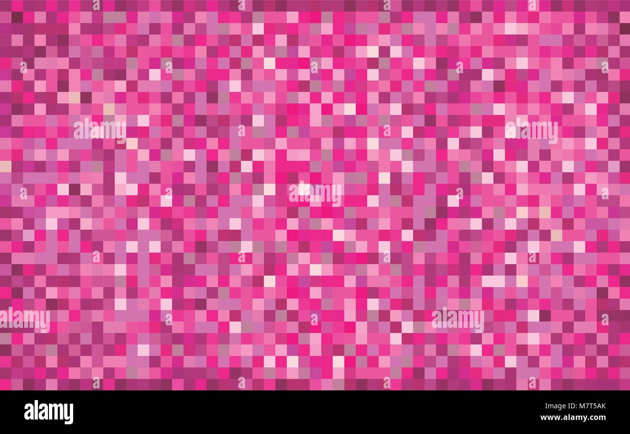 Rosa astratto sfondo grunge - Illustrazione, Mosaico grunge sfondo lilla, piazze di luce e di colore rosa scuro, ciclamino forme di mosaico sty Illustrazione Vettoriale