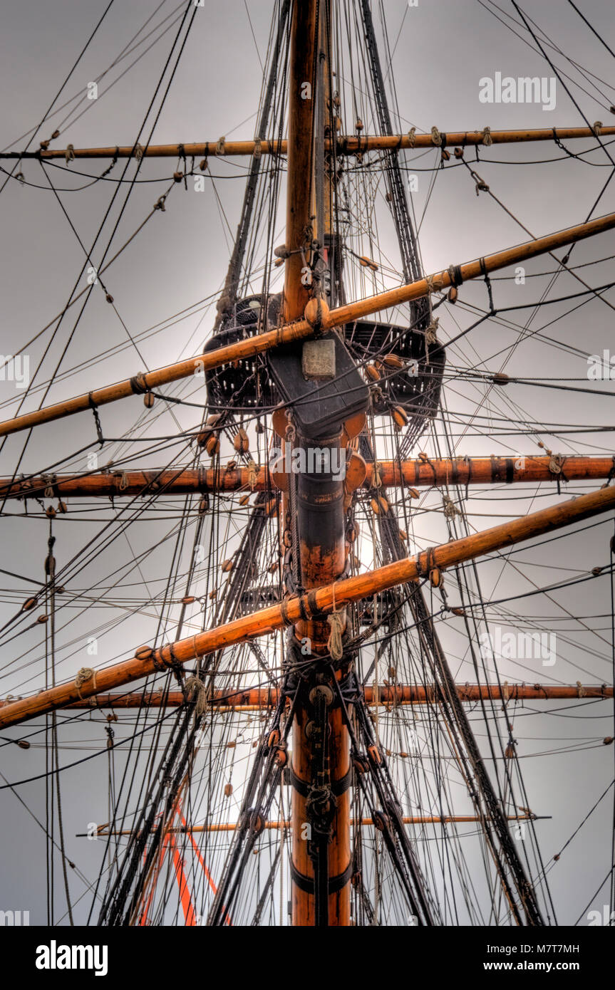 Vecchia nave a vela Foto Stock