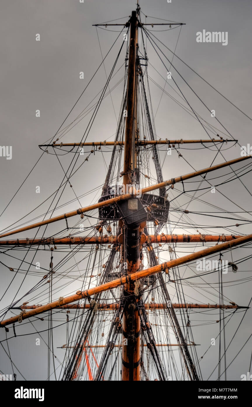 Vecchia nave a vela Foto Stock