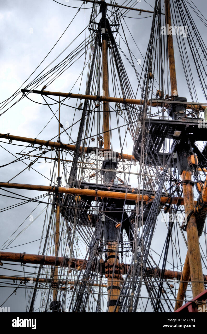 Vecchia nave a vela Foto Stock