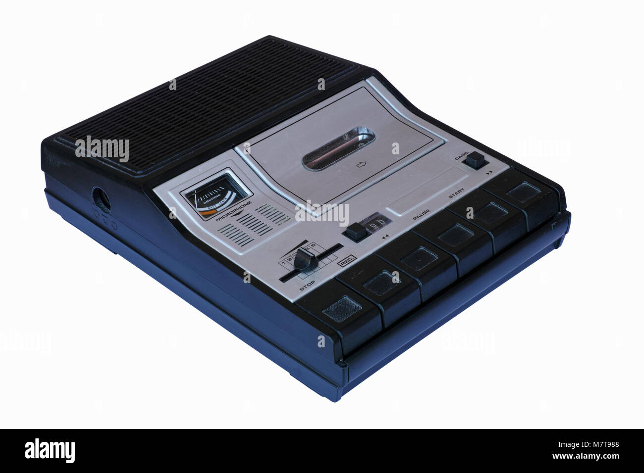 Portable caricamento superiore registratore a cassetta, vintage Foto Stock