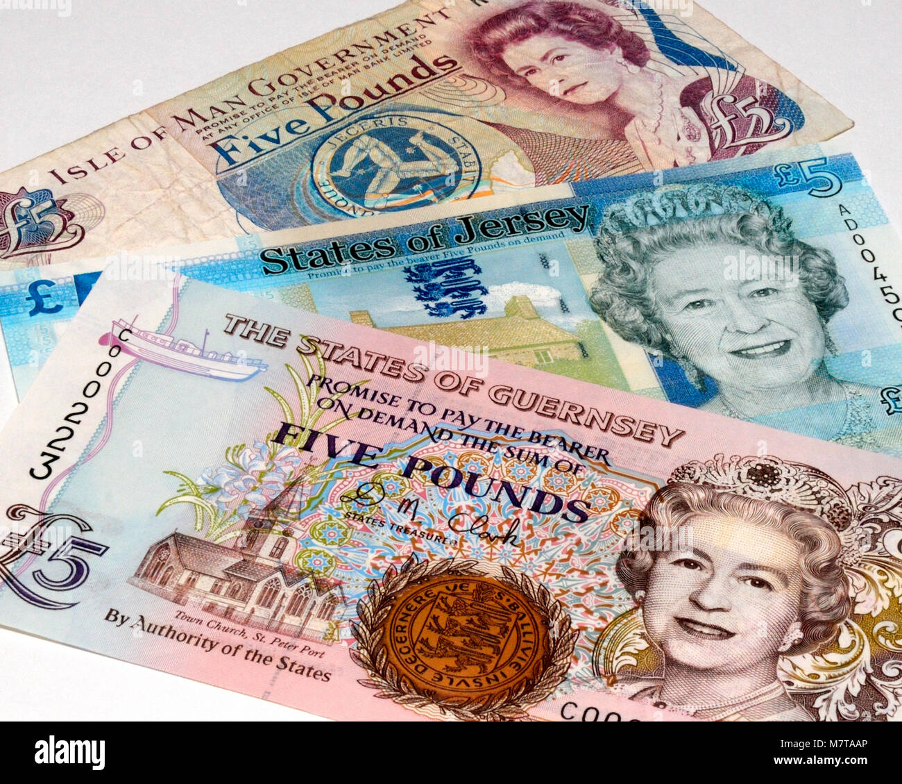 Regno Unito Isola Cambio banconote Foto Stock