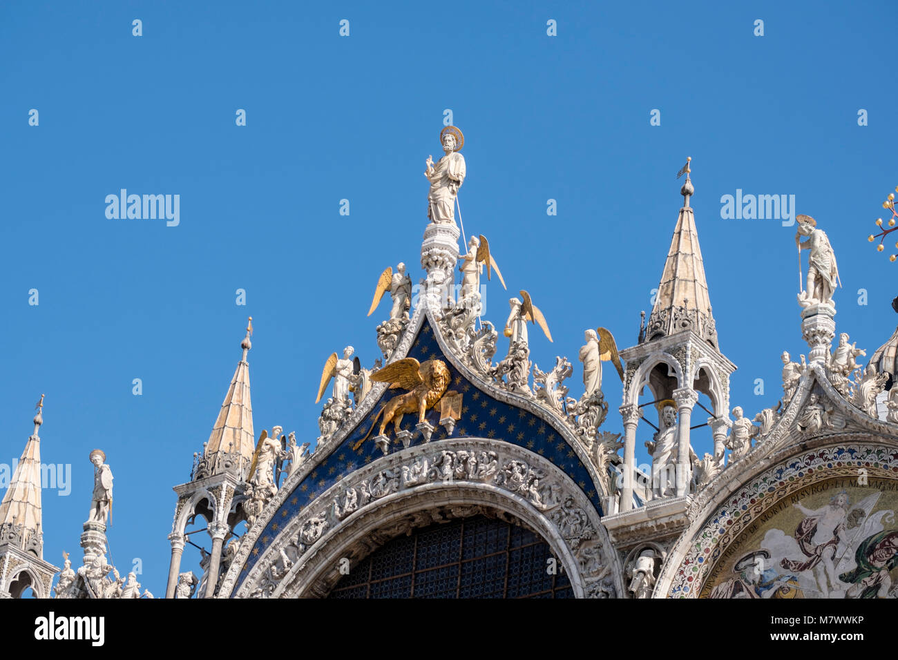 La Basilica di San Marco close-up Foto Stock