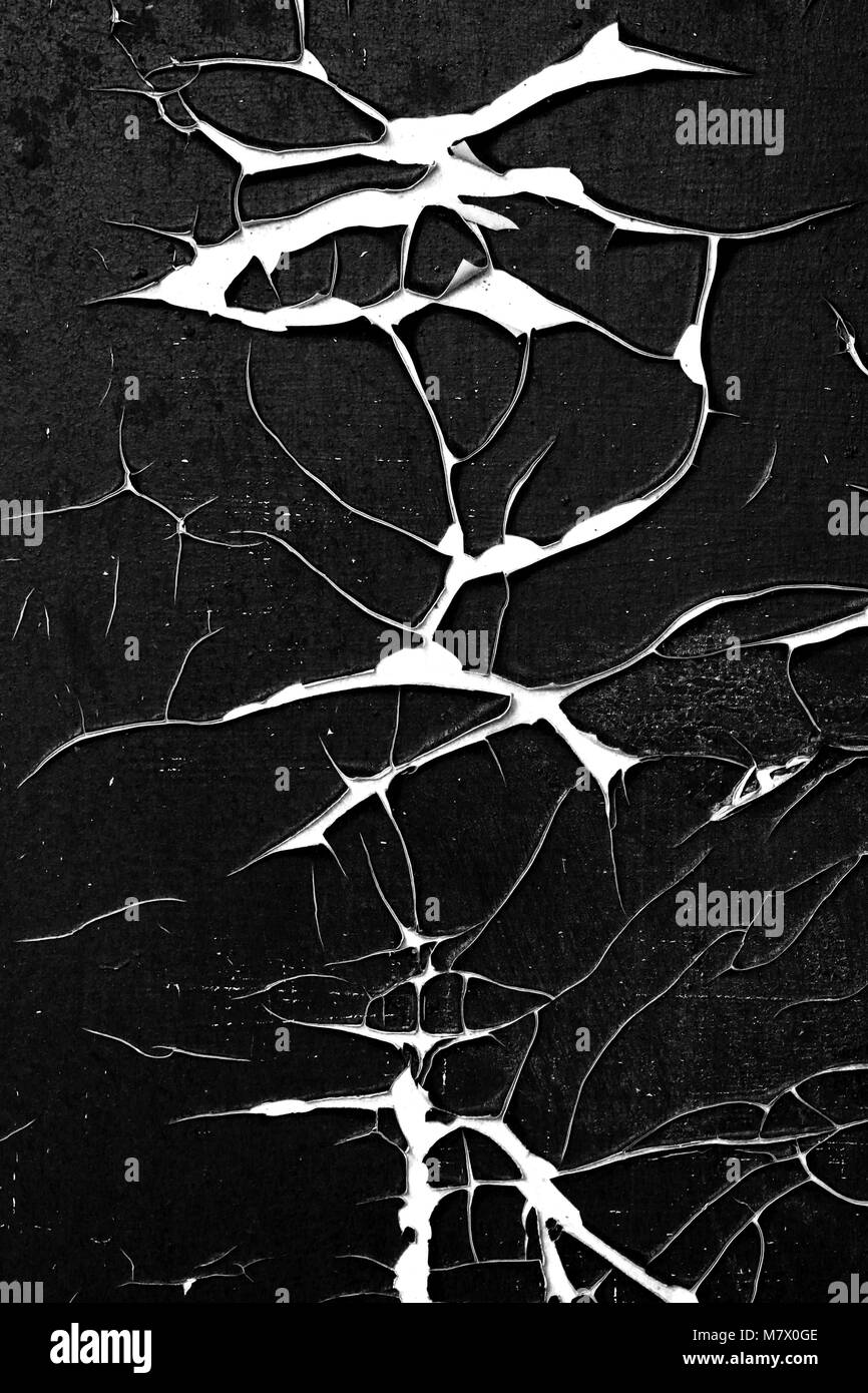 Incrinato e pelati superficie - cricche grunge texture - dettaglio Foto Stock