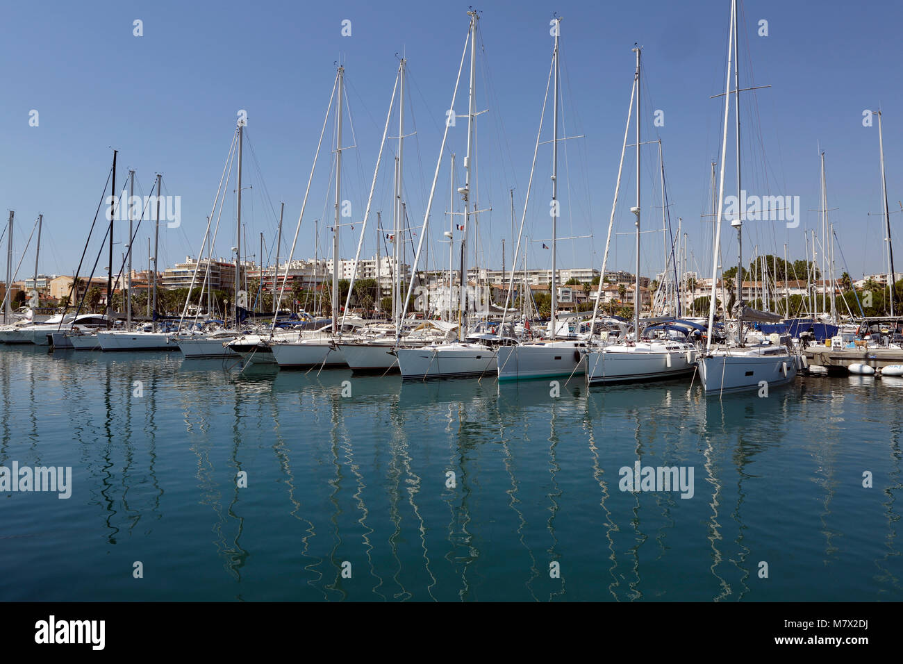 Marina, Antibes, Provence-Alpes-Côte d'Azur, in Francia, in Europa Foto Stock