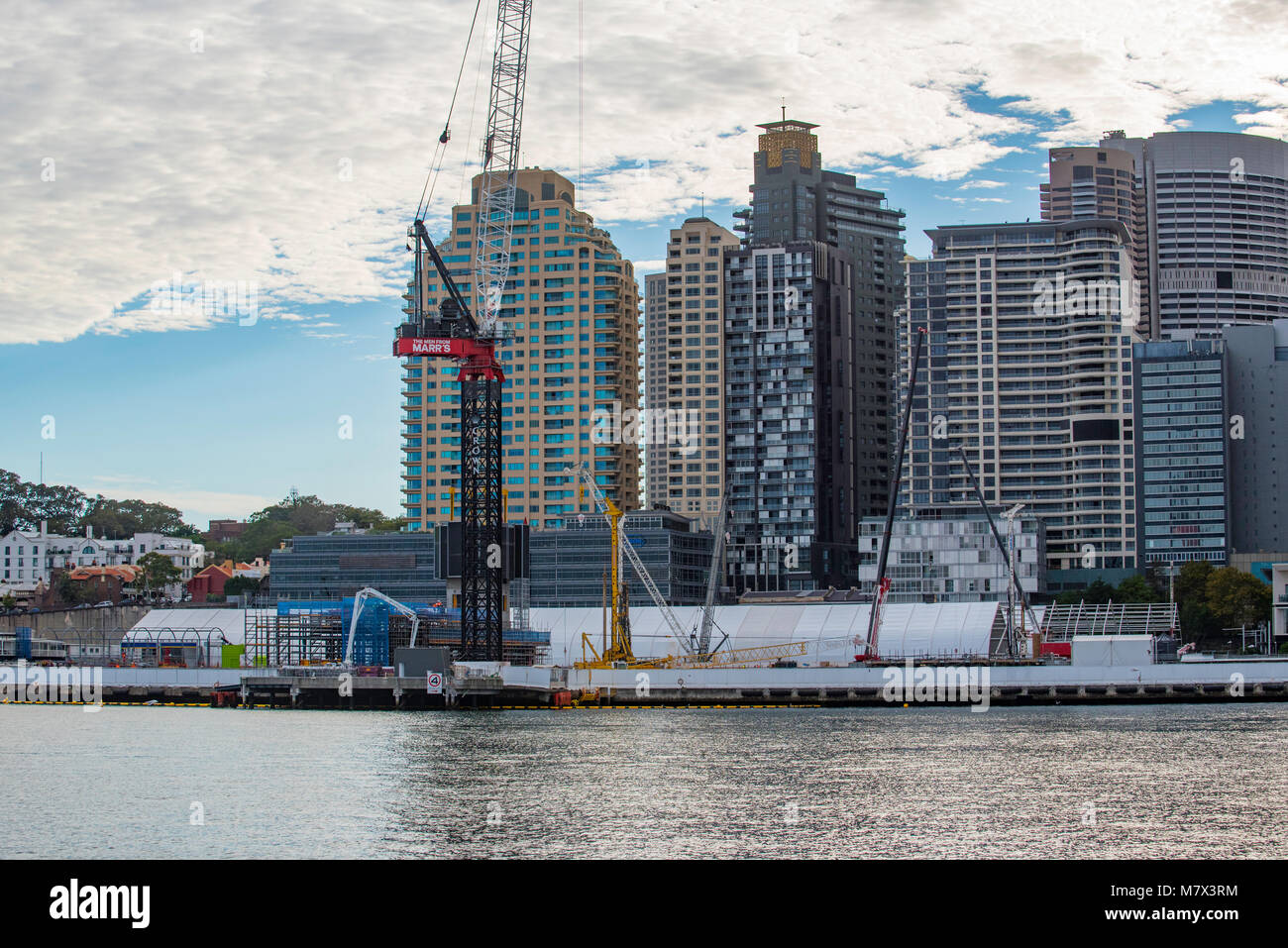 Gli inizi di James Packer è di nuovo il Crown Casino a Barangaroo sul Porto di Sydney in Australia. Il Crown Casino sarà il più alto edificio in Sydney. Foto Stock