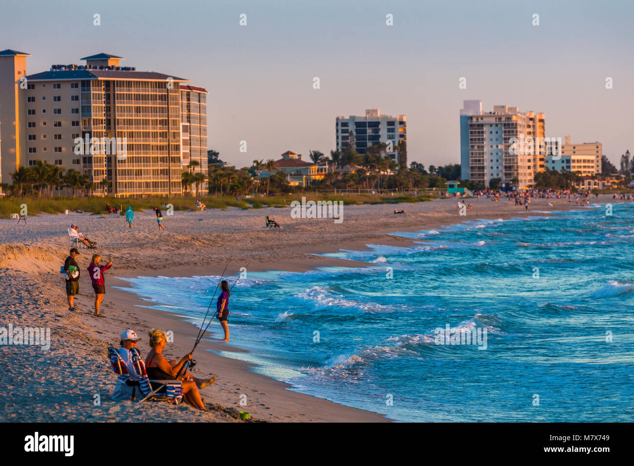 Venezia spiaggia della Florida sul coast del Golfo del Messico Foto Stock