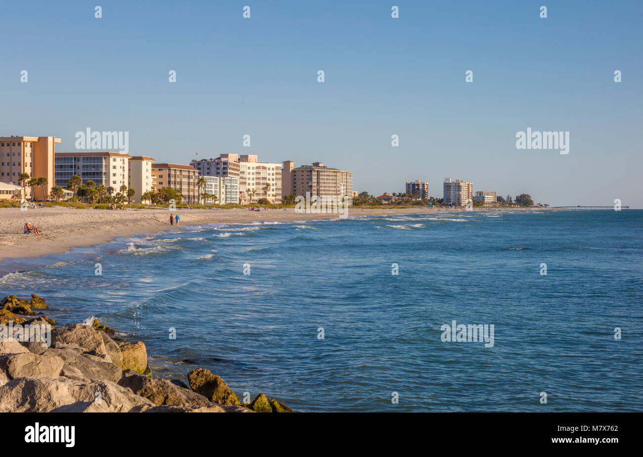 Venezia spiaggia della Florida sul coast del Golfo del Messico Foto Stock