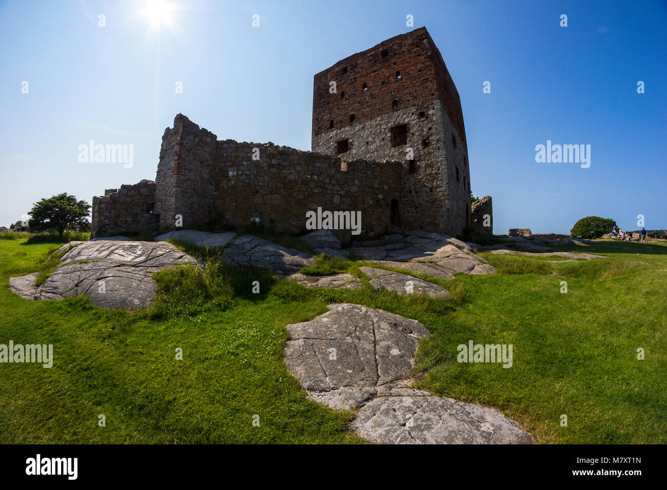 Bornholm è una piccola isola danese nel Mar Baltico ad est della Svezia Foto Stock