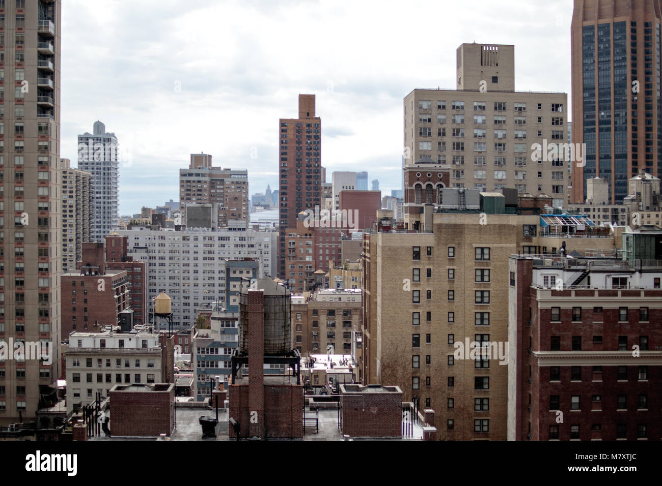 Paesaggio urbano prese da hotel in Midtown East, NYC Foto Stock