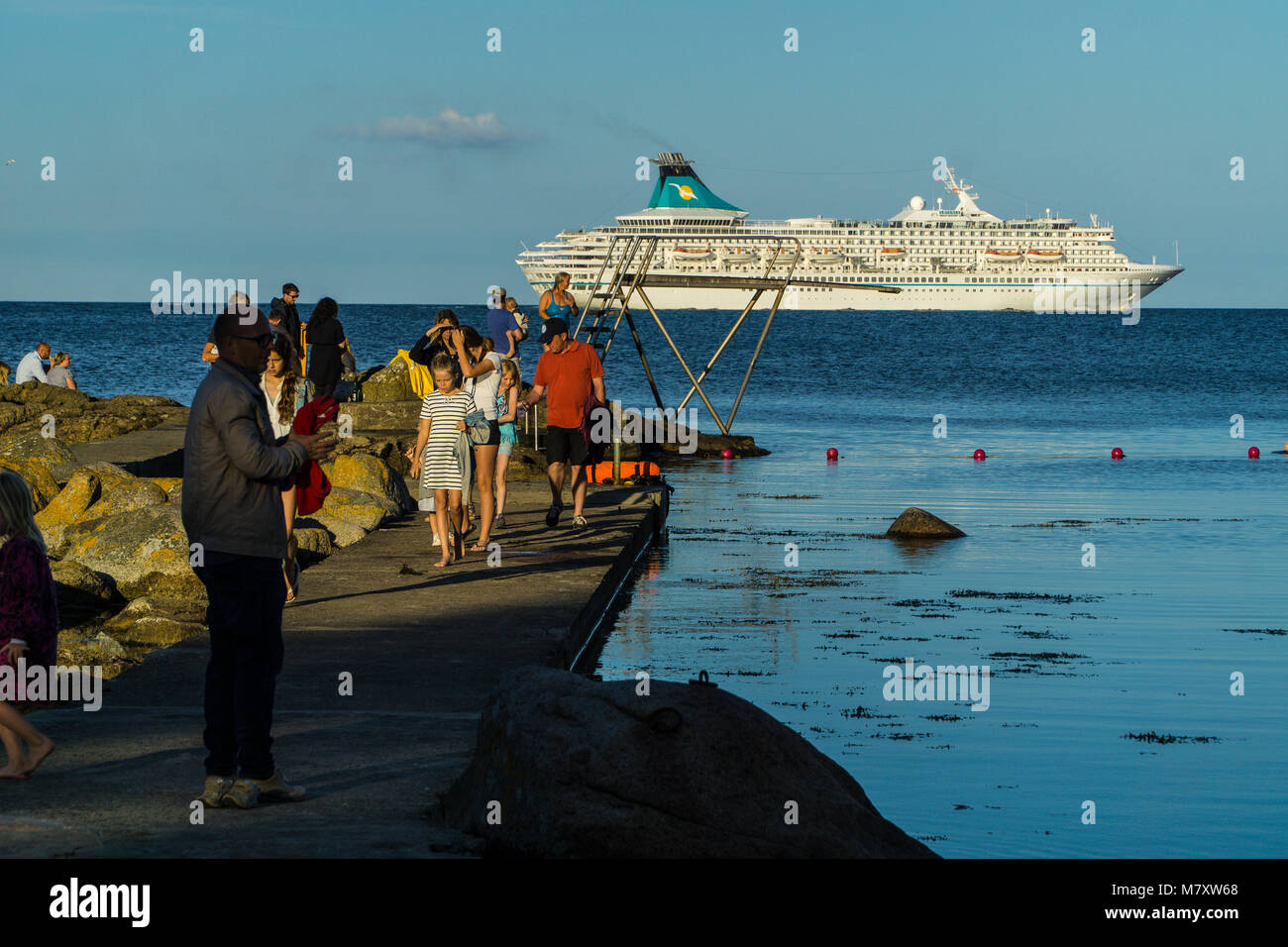 Bornholm è una piccola isola danese nel Mar Baltico ad est della Svezia Foto Stock