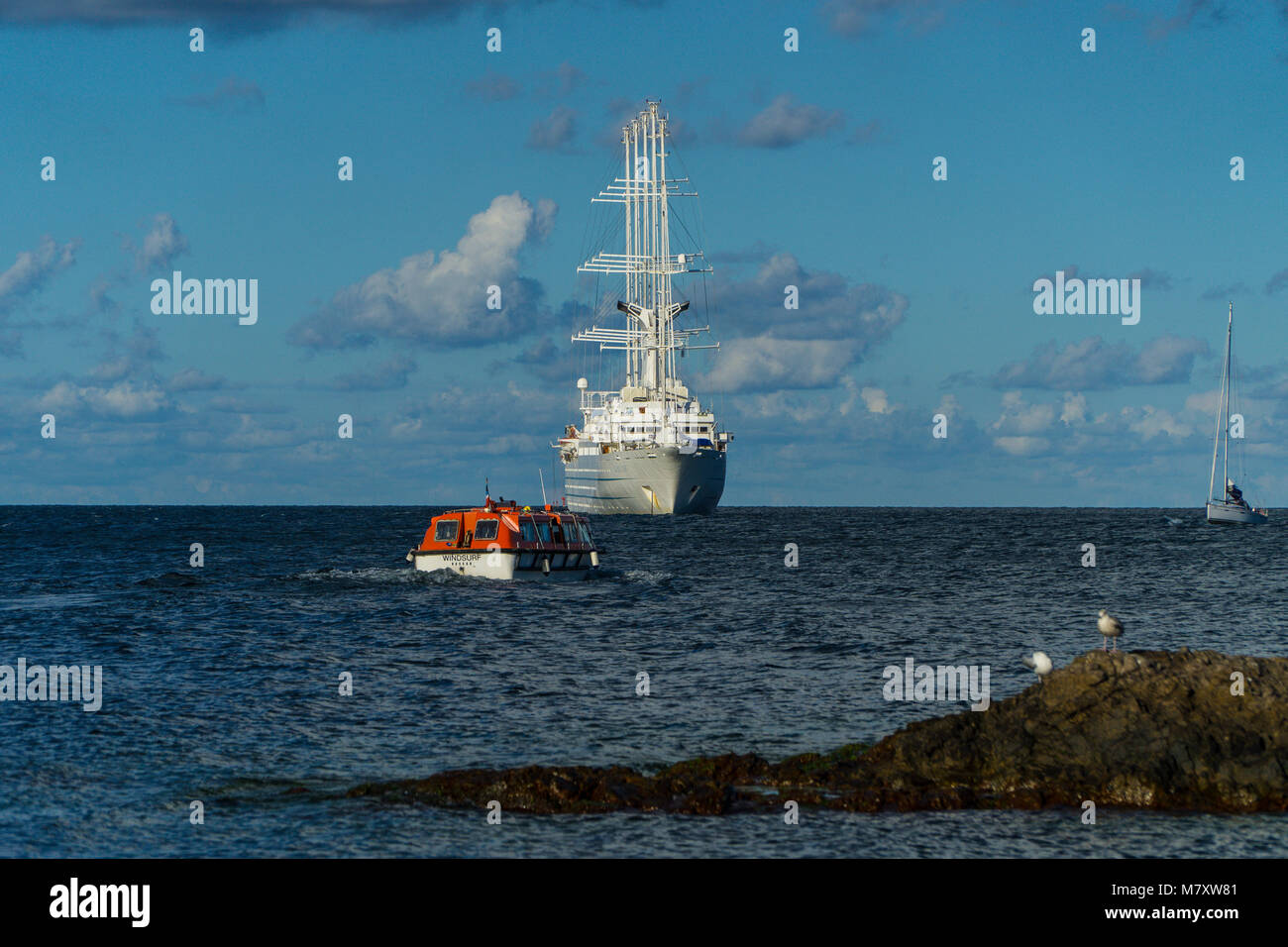 Bornholm è una piccola isola danese nel Mar Baltico ad est della Svezia Foto Stock