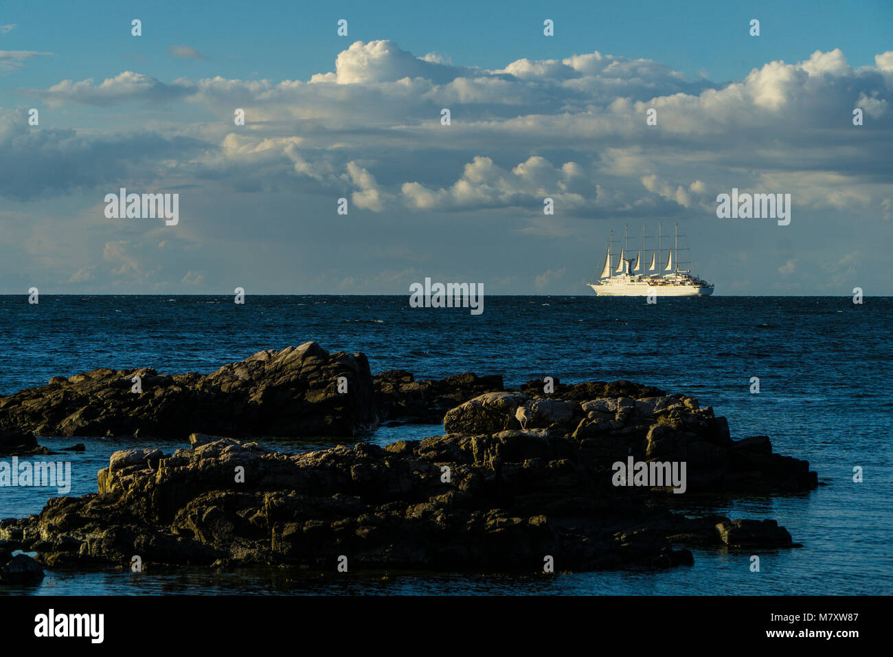 Bornholm è una piccola isola danese nel Mar Baltico ad est della Svezia Foto Stock