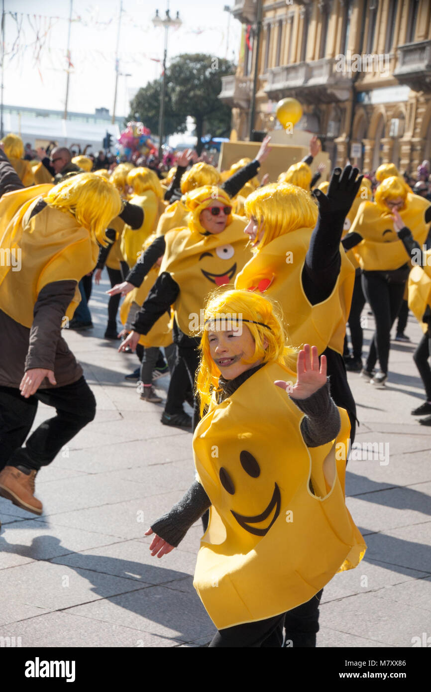 Il carnevale di Rijeka, Croazia Foto Stock