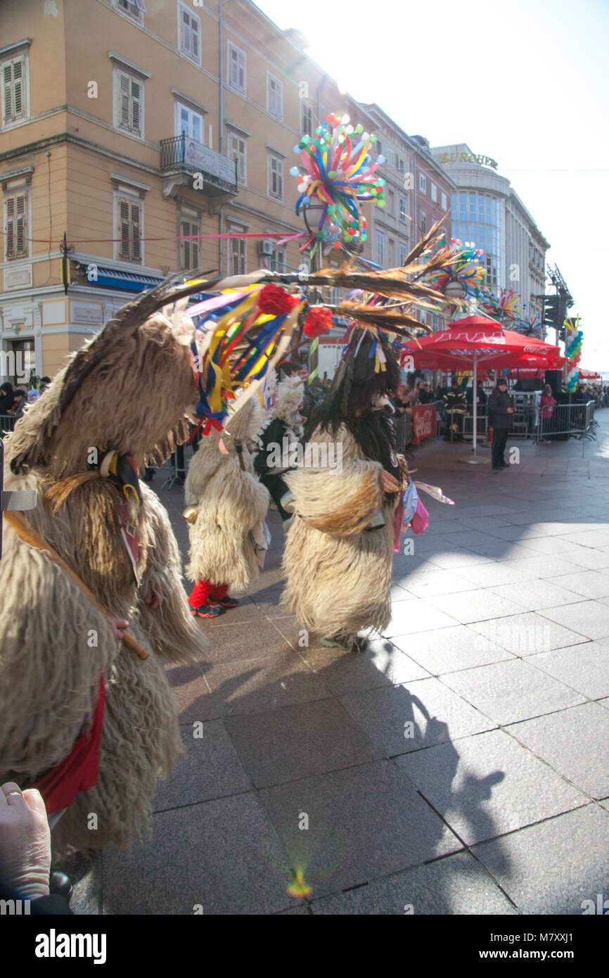 Il carnevale di Rijeka, Croazia Foto Stock