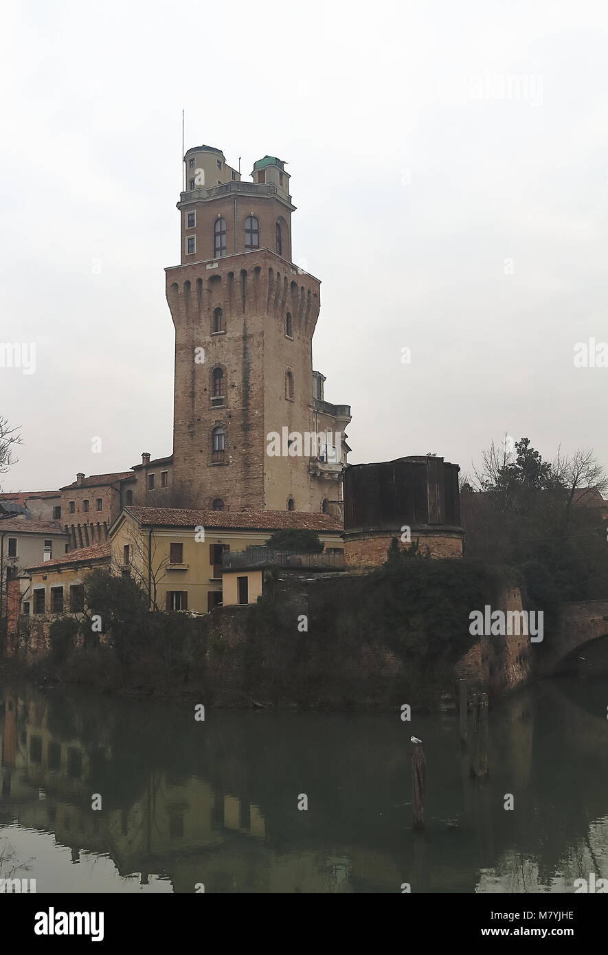 Padova, Italia - 25 Gennaio 2018: Galileo osservatorio astronomico della Specola torre in Padova Italia Foto Stock