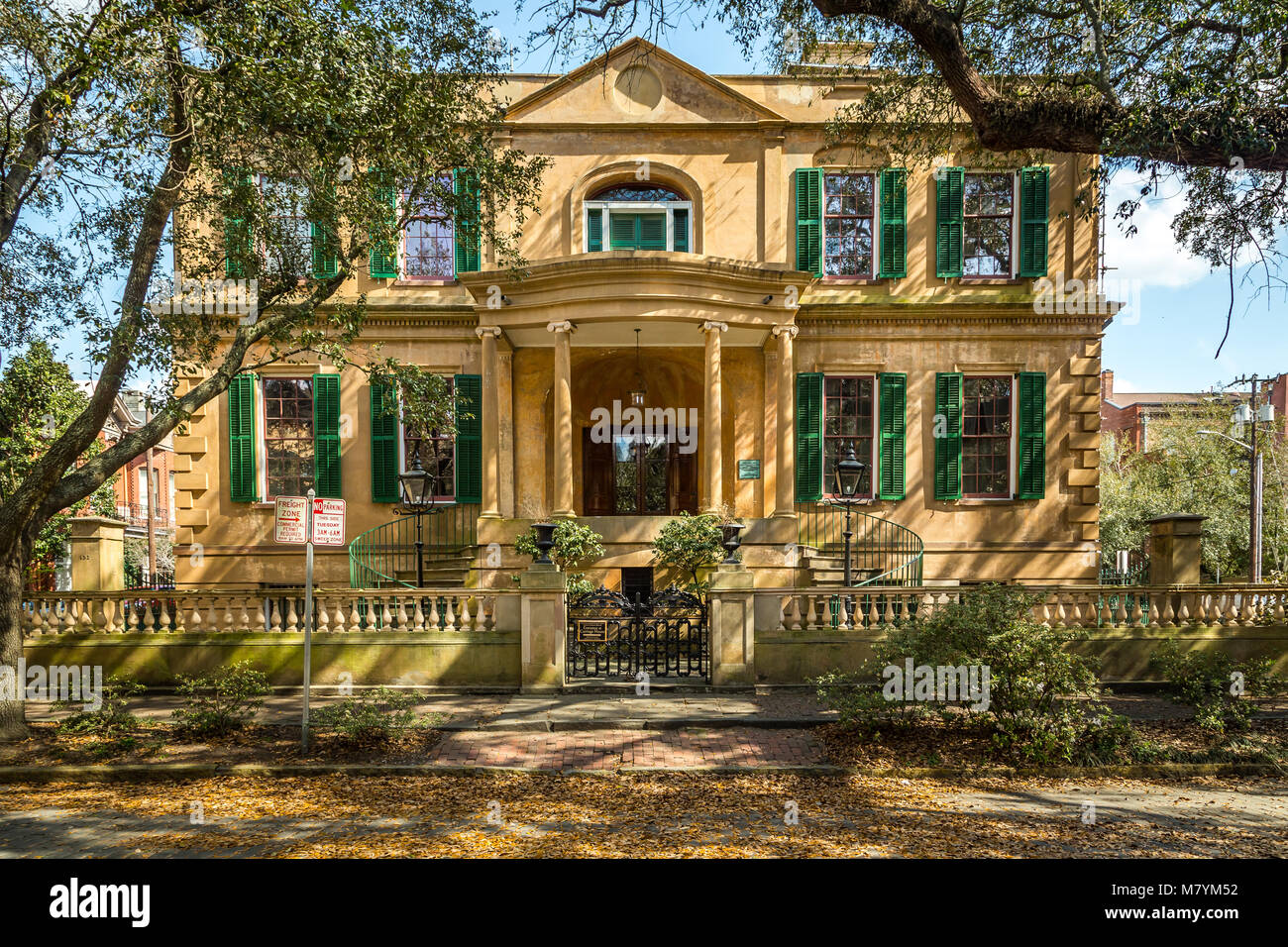 SAVANNAH, GEORGIA - Marzo 1, 2018: lasciò in eredità alla Accademia Telfair da Margaret Thomas, questa struttura è considerata del Nord America examp preminente Foto Stock