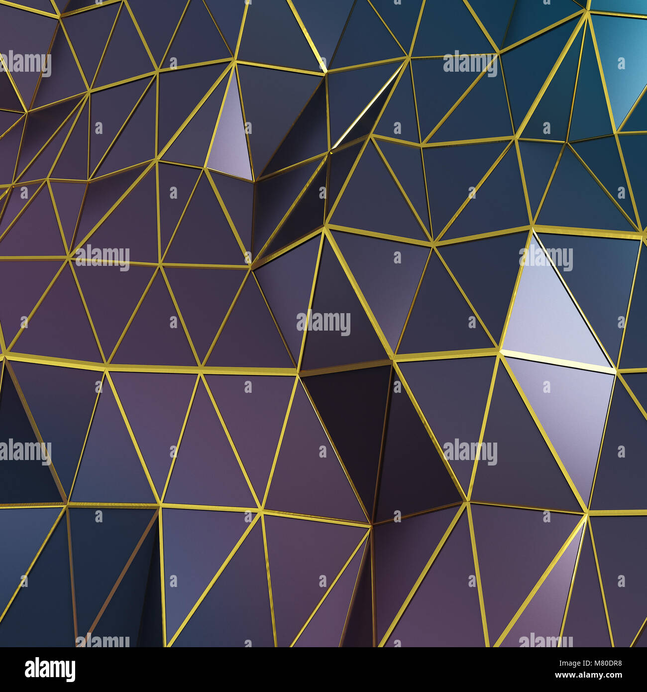 Sfondo astratto di forma poligonale Foto Stock