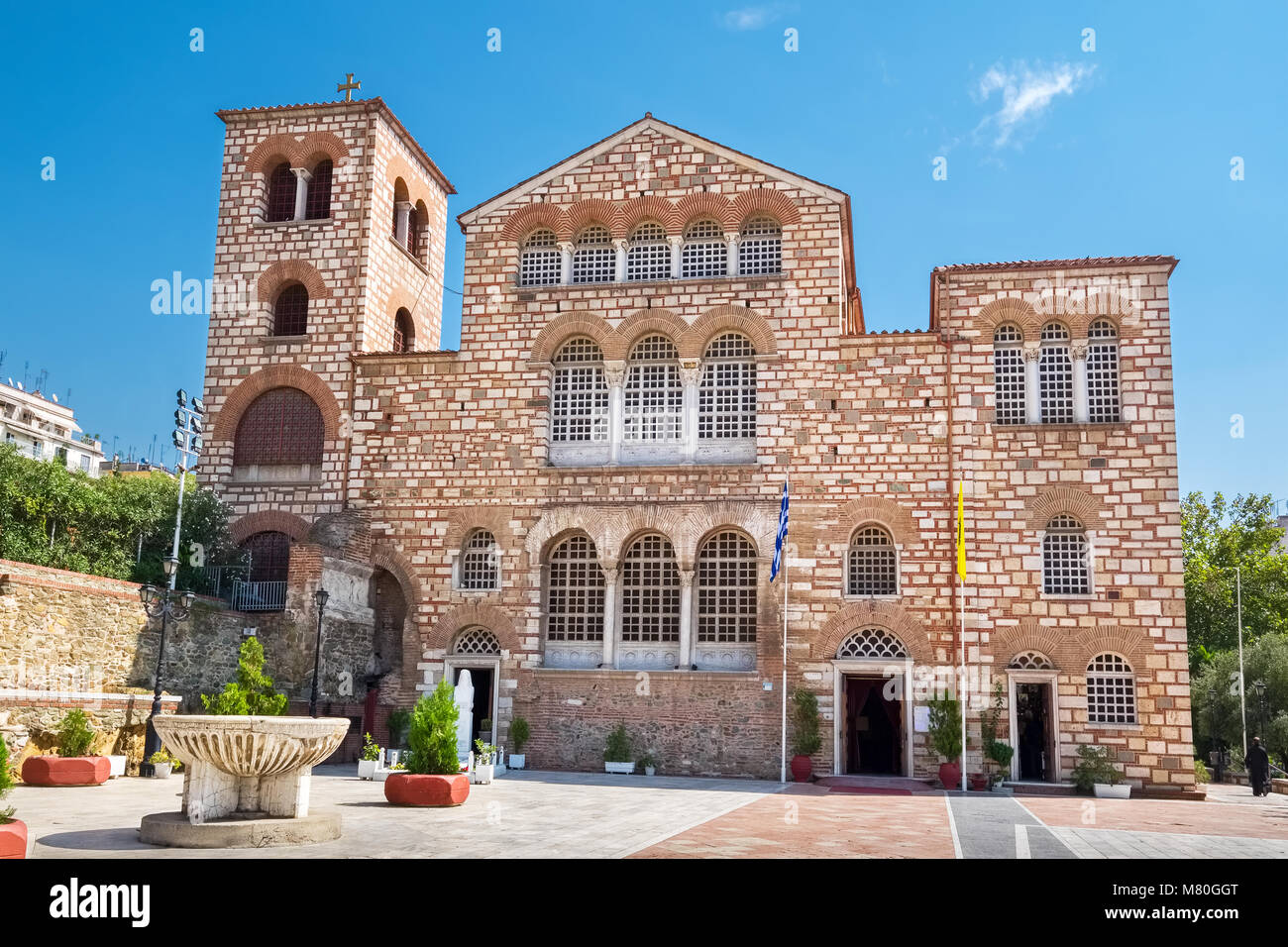 La Chiesa di San Demetrio (Hagios Demetrio) il Santo patrono di Salonicco. Macedonia, Grecia Foto Stock