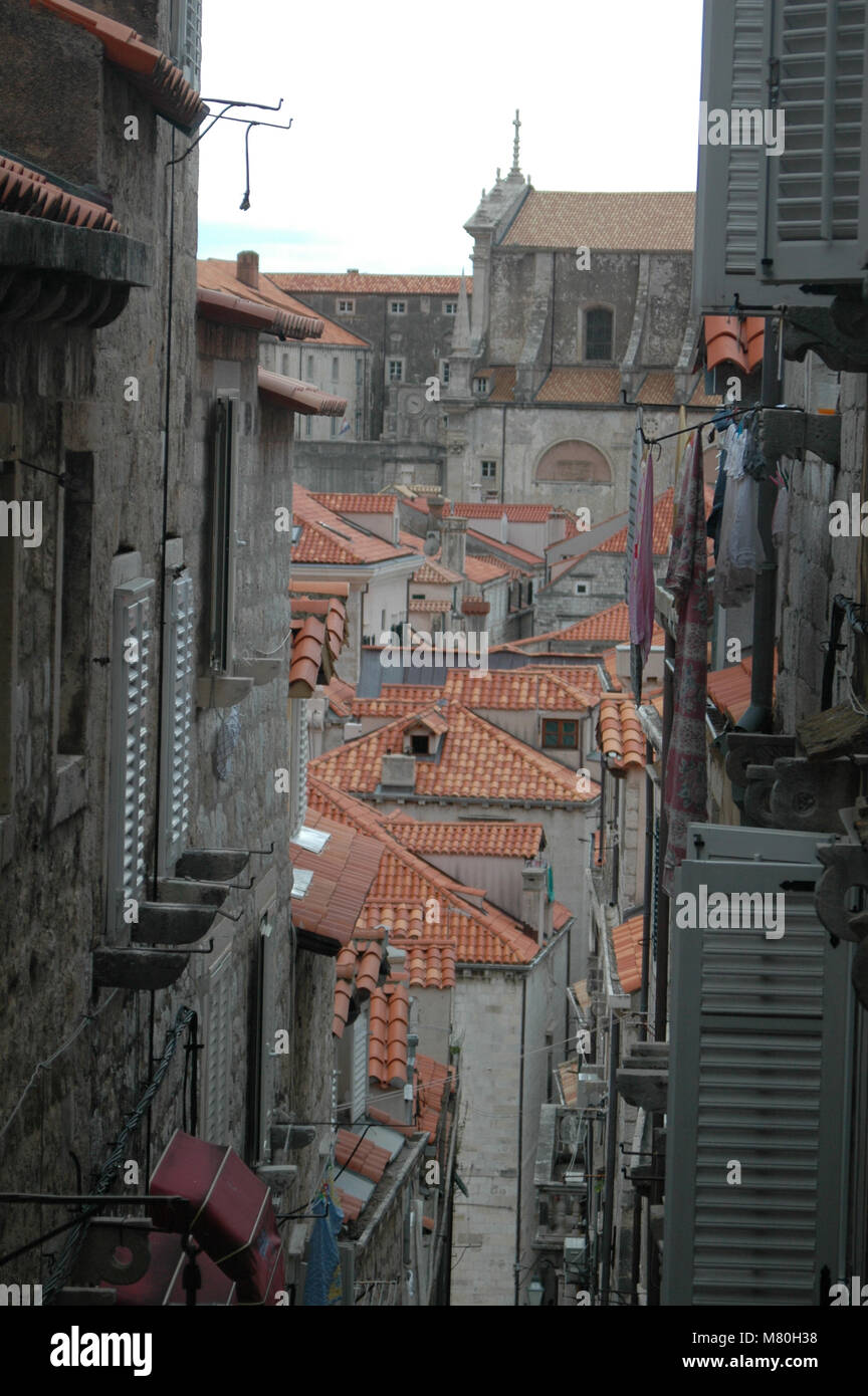 Vecchia città di Dubrovnik Croazia Foto Stock