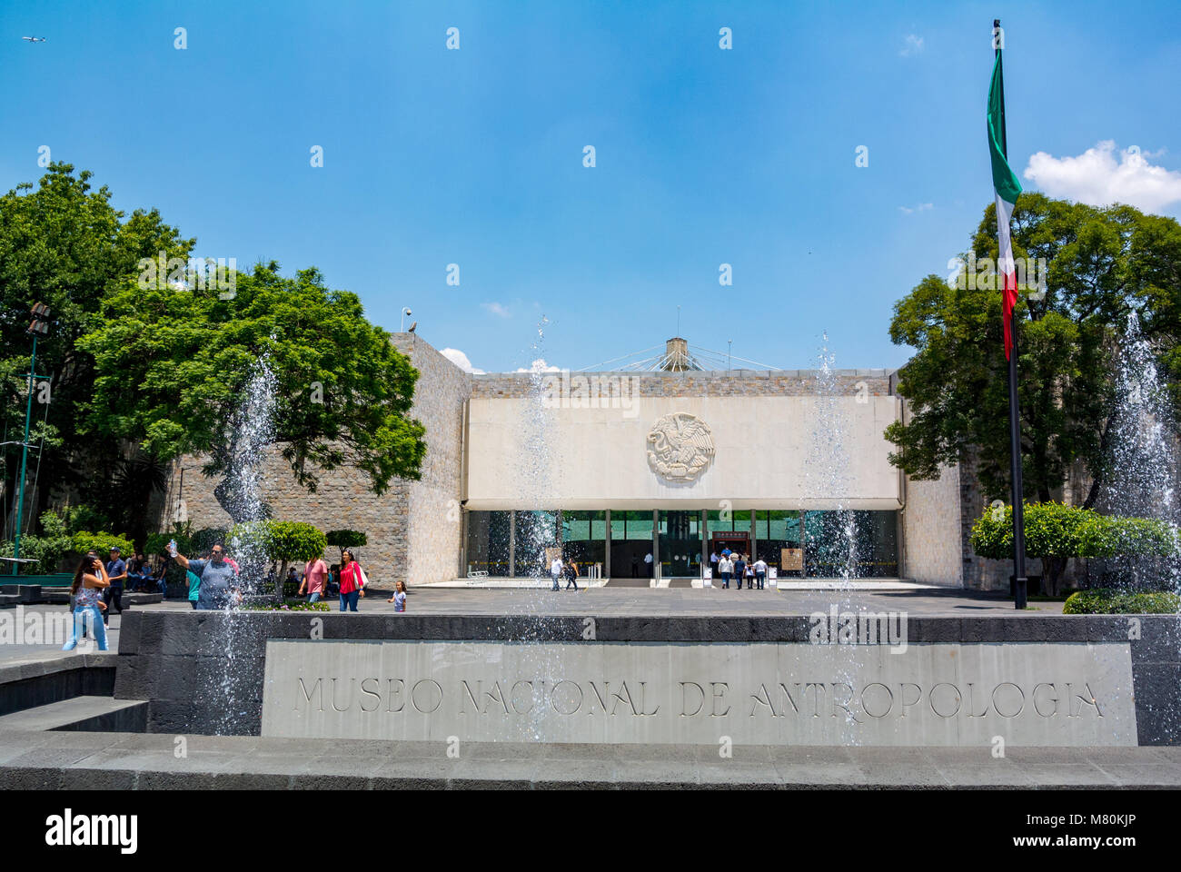 Città del Messico, CDMX, Messico, Museo Nacional de Antropologia (in inglese, Museo di Antropologia) nel Parco Chapultepec di città del Messico. Modifica Foto Stock