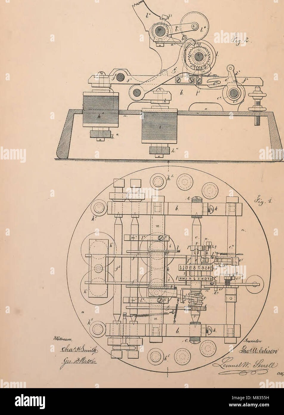 Raccolta di brevetti degli Stati Uniti ha concesso a Thomas A. Edison, 1869-1884 (1869) (14756222932) Foto Stock