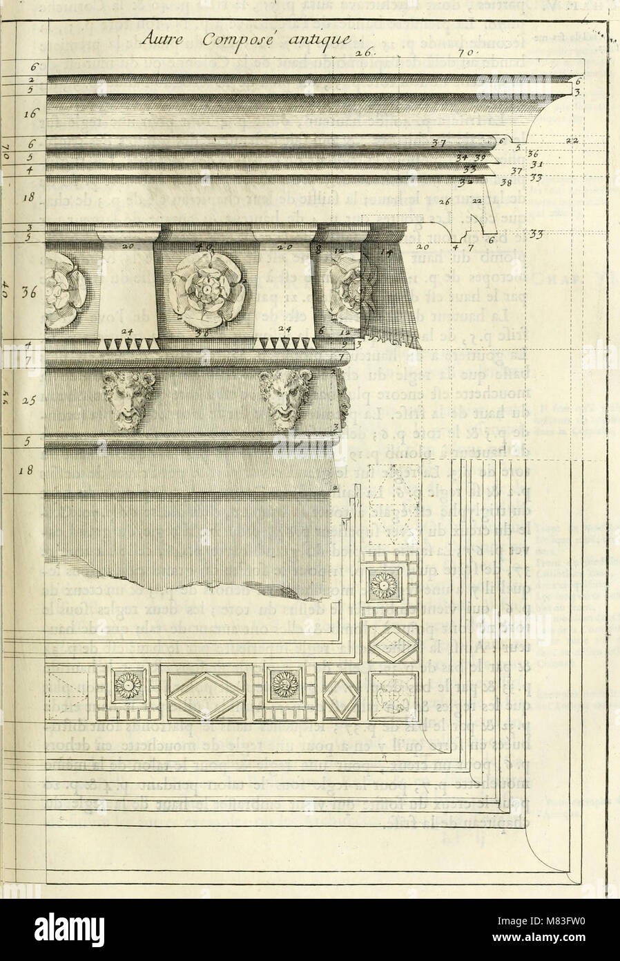 Cours d'architecture enseigné dans l'Academie Royale d'architettura - premiere(-cinquième) partie (1675) (14783043855) Foto Stock