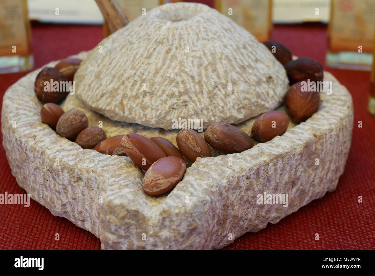 Olio di Argan mill Foto Stock