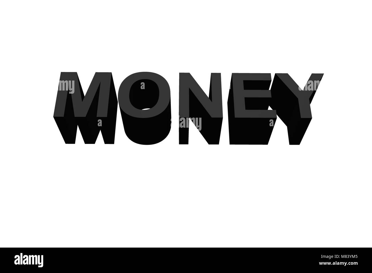 Il denaro fa il mondo go round Foto Stock