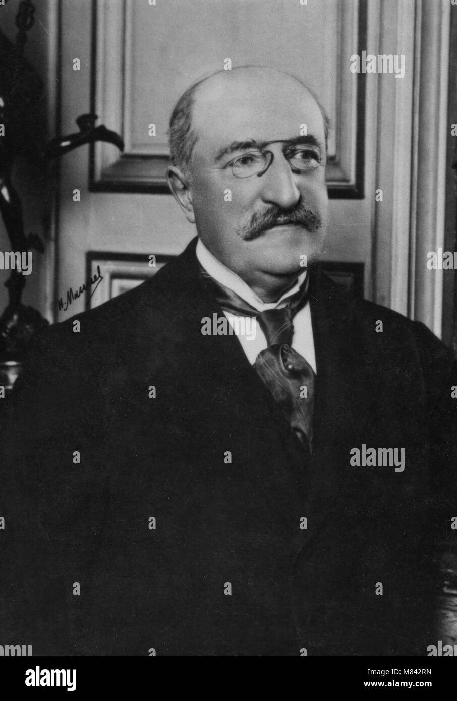 Ritratto di Andre Chantemesse ( 1851 - 1919 ) medico - Fotografia di Henri Manuel ( 1874 - 1947 ) Foto Stock