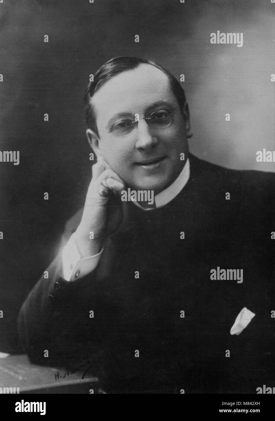 Ritratto di André De lorde ( 1869 - 1942 ) writer - Fotografia di Henri Manuel ( 1874 - 1947 ) Foto Stock