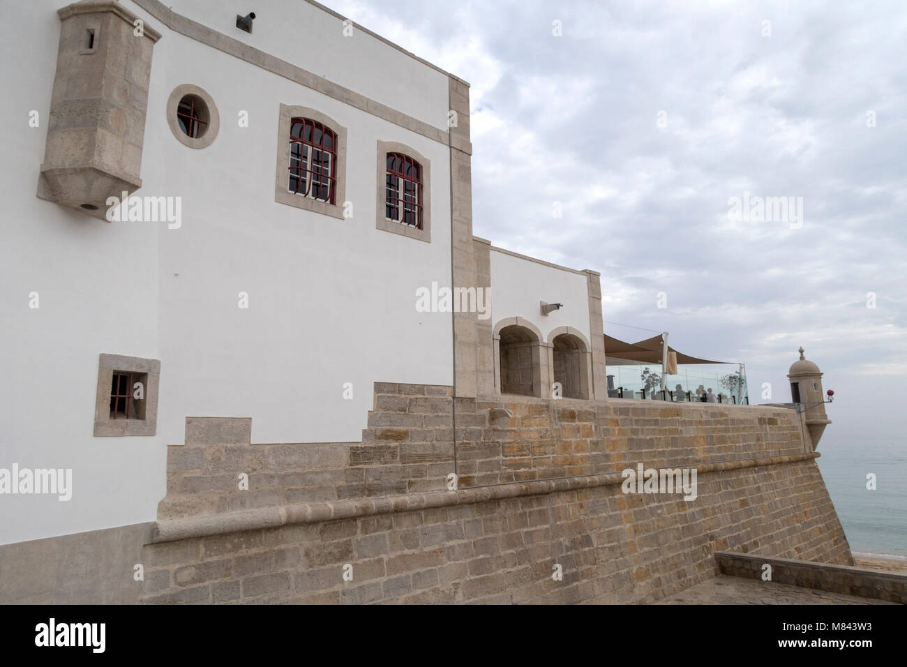 Forte Santiago a Sesimbra, Portogallo, Europa Foto Stock