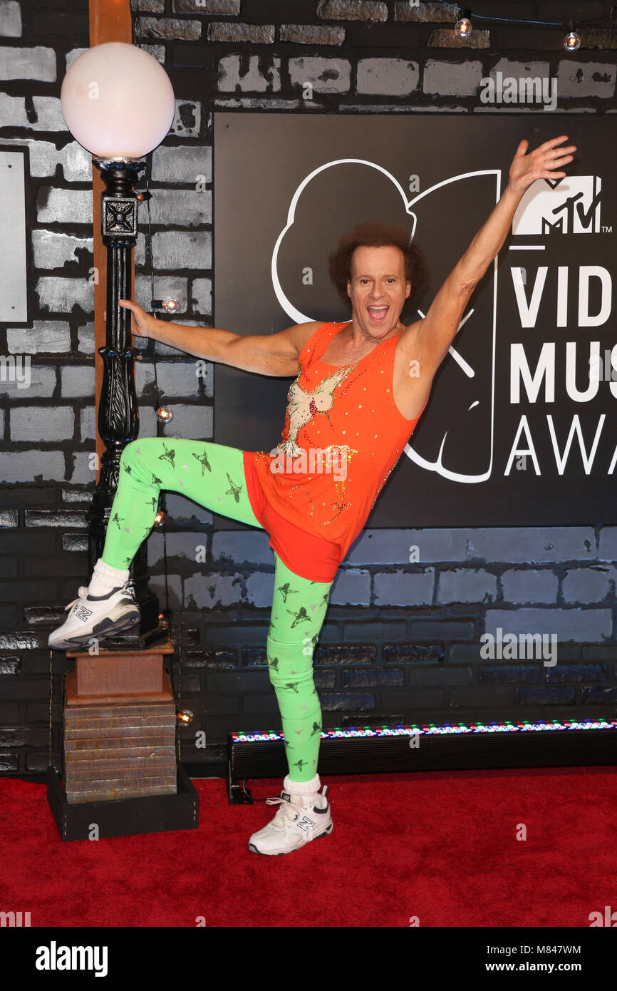 Richard Simmons assiste il 2013 MTV Video Music Awards presso la Barclays Center su agosto 25, 2013 in Brooklyn borough di New York City. Foto Stock