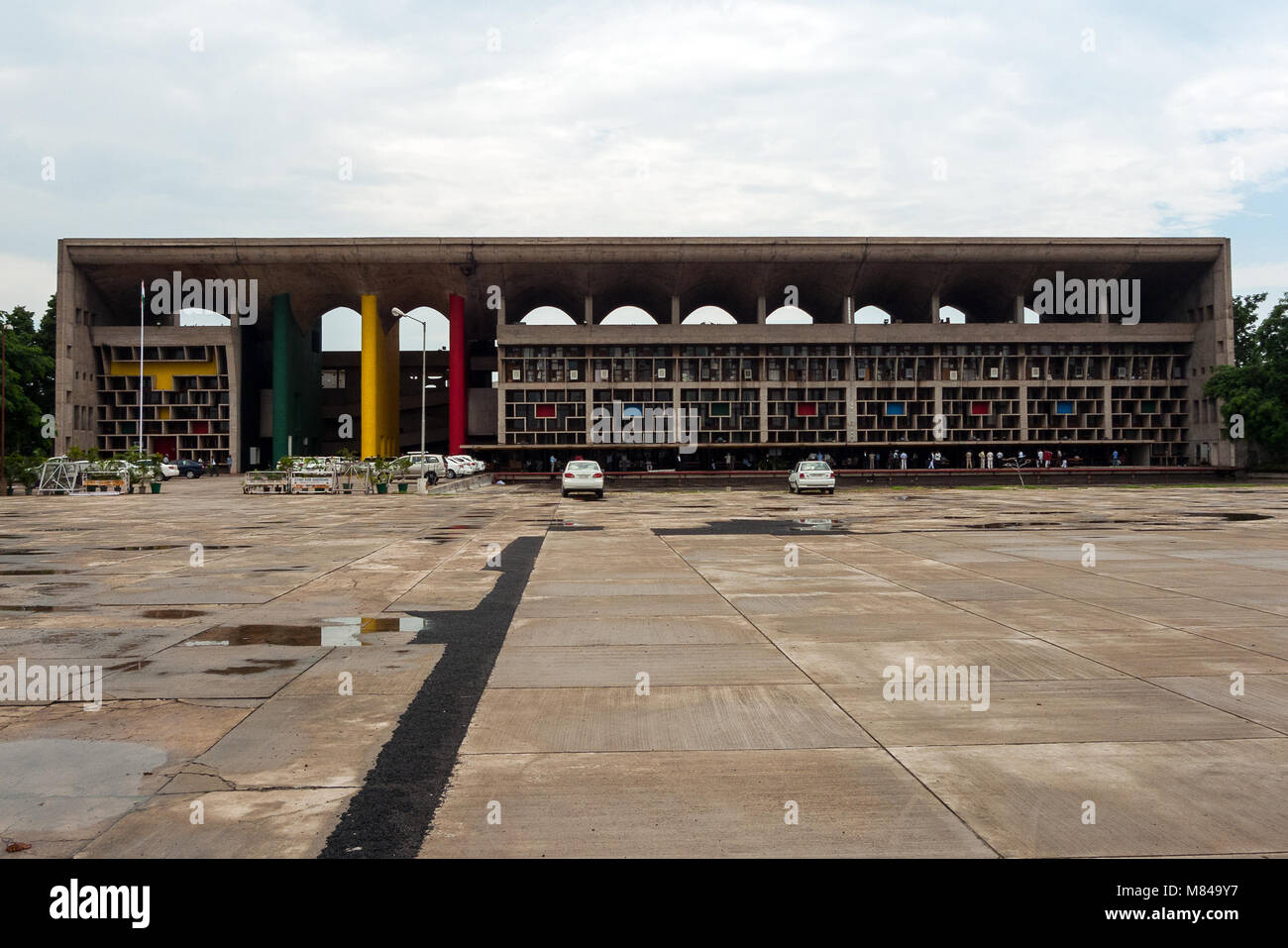 Chandigarh, India: il Capitol Complex è un governo composto progettato dall architetto Le Corbusier Foto Stock